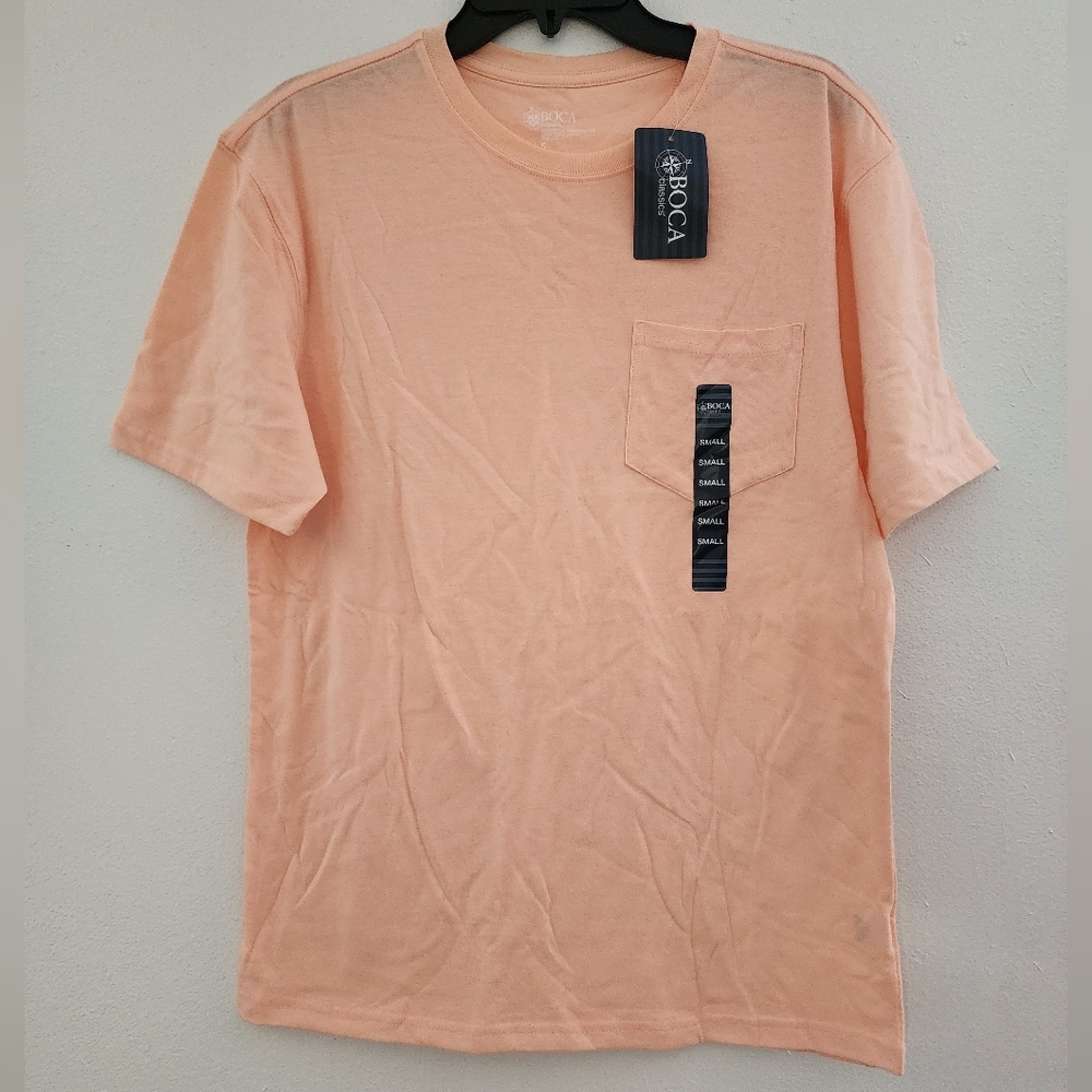 Men's Boca Classics  Coral Short Sleeve Tee